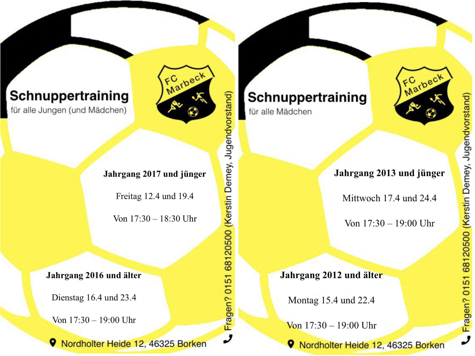 Read more about the article Schnuppertraining Fussball